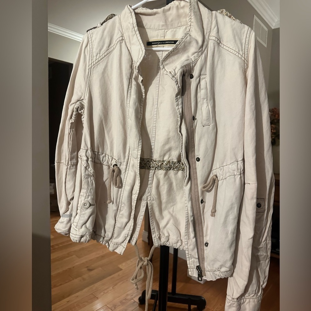 Daughters of Liberation Revolve Women's Light Tan Jacket
